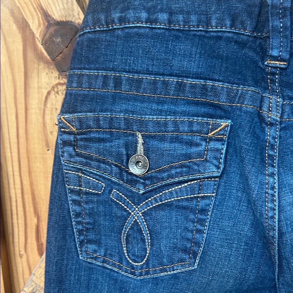 Calvin Klein Dark Blue Women's Bootcut Lean Jeans - Picture 11 of 11